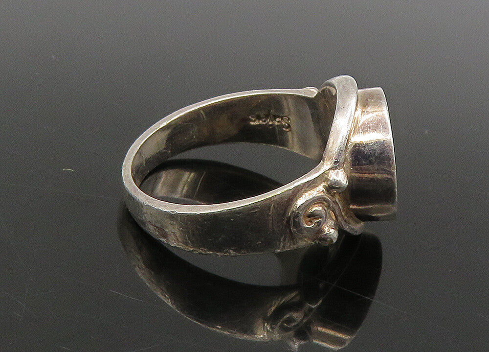 SAJEN 925 Silver  Vintage Purple Druzy Stone Cocktail Ring Sz 7  RG23322