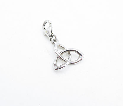 SHANORE 925 Sterling Silver  Vintage Petite Shiny Celtic Knot Pendant  PT3188