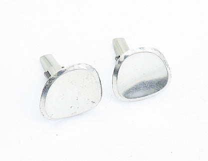 925 Sterling Silver  Vintage Shiny Polished Bullet Back Cufflinks  TR1196