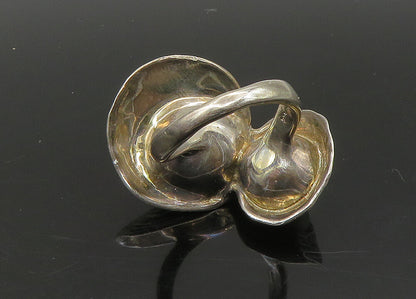 HAGIT GORALI ISRAEL 925 Silver  Vintage Pearls Cocktail Ring Sz 7  RG23248