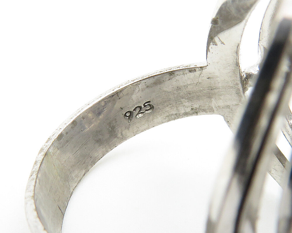 TAHARA & CO 925 Silver  Shiny Tree Branches Motif Band Ring Sz 7  RG10394