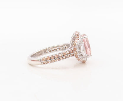 925 Sterling Silver Vintage Ring Rectangle Cut 3 Tone CZ Inlay  Sz 7  RG30254