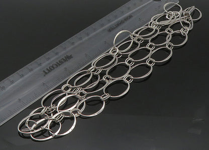 RLM STUDIO 925 Sterling Silver  Vintage Shiny Oval Link Chain Necklace  NE3610