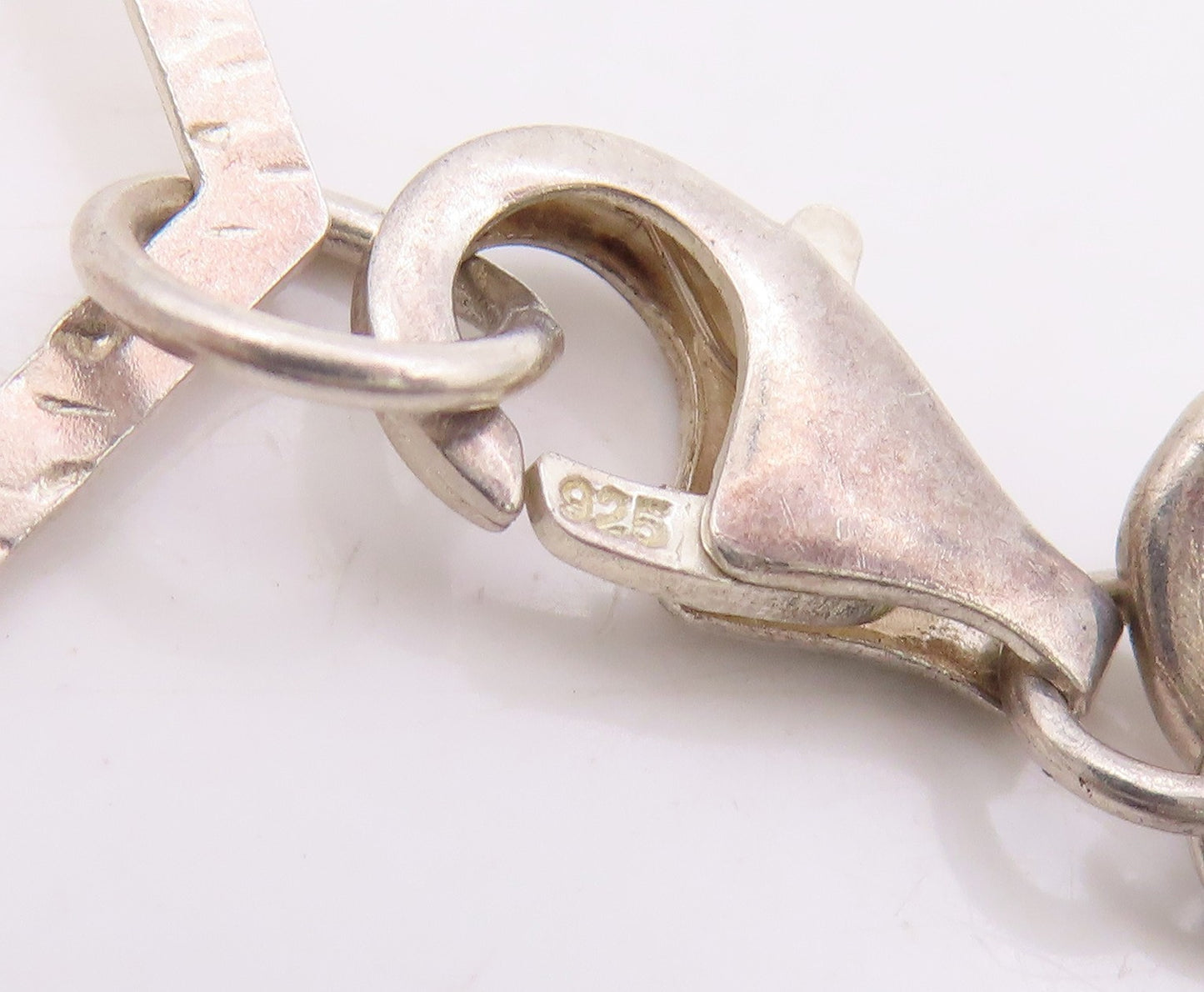 925 Sterling Silver Vintage Necklace SILPADA Modernist Geometric Link  NE4879