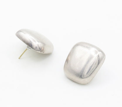 BARRA 925 Silver & 14K GOLD  Vintage Minimalist Hollow Drop Earrings  EG7725