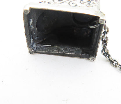 MEDUSA 925 Silver  Vintage Antique Old Fashioned Telephone Ornament  TR1127