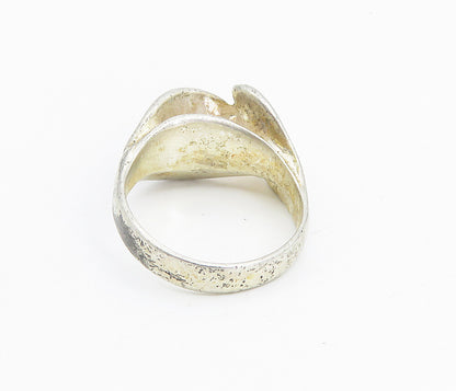 CELLINI 925 Sterling Silver Vintage Shiny Concave Dome Band Ring Sz 7.5 RG8647