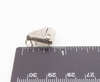 925 Sterling Silver  Vintage Shiny Petite Grand Piano Pendant (OPENS)  PT16411
