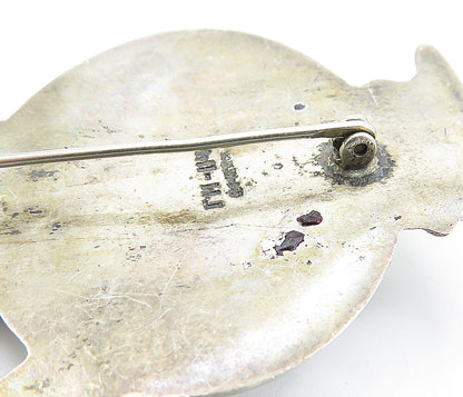 MEXICO 925 Sterling Silver  Vintage Dark Tone Water Pitcher Brooch Pin  BP2501