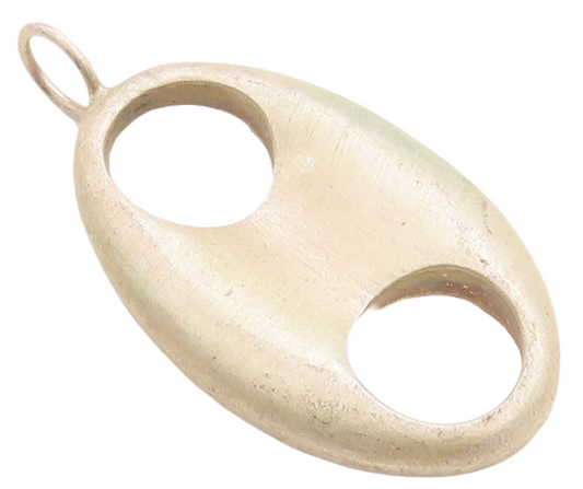 925 Sterling Silver Vintage Pendant Minimalist Cutout Can Top  PT23748