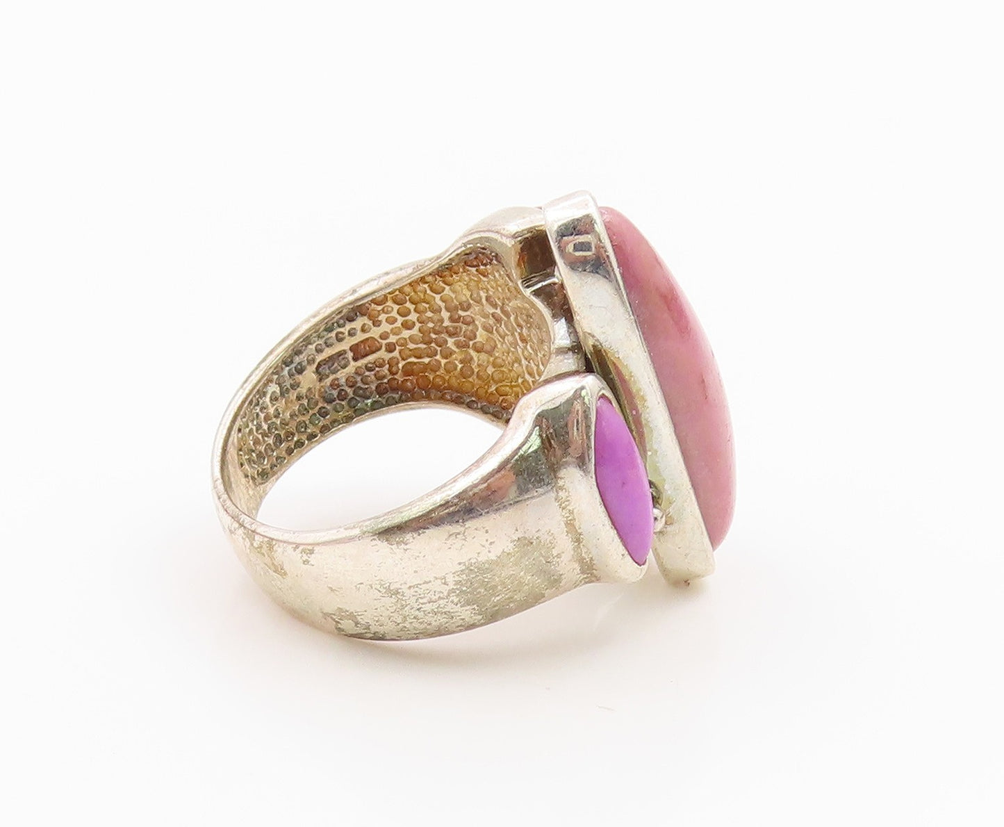925 Sterling Silver Vintage Ring WHITNEY KELLY Gemstone Band  Sz 7  RG36059