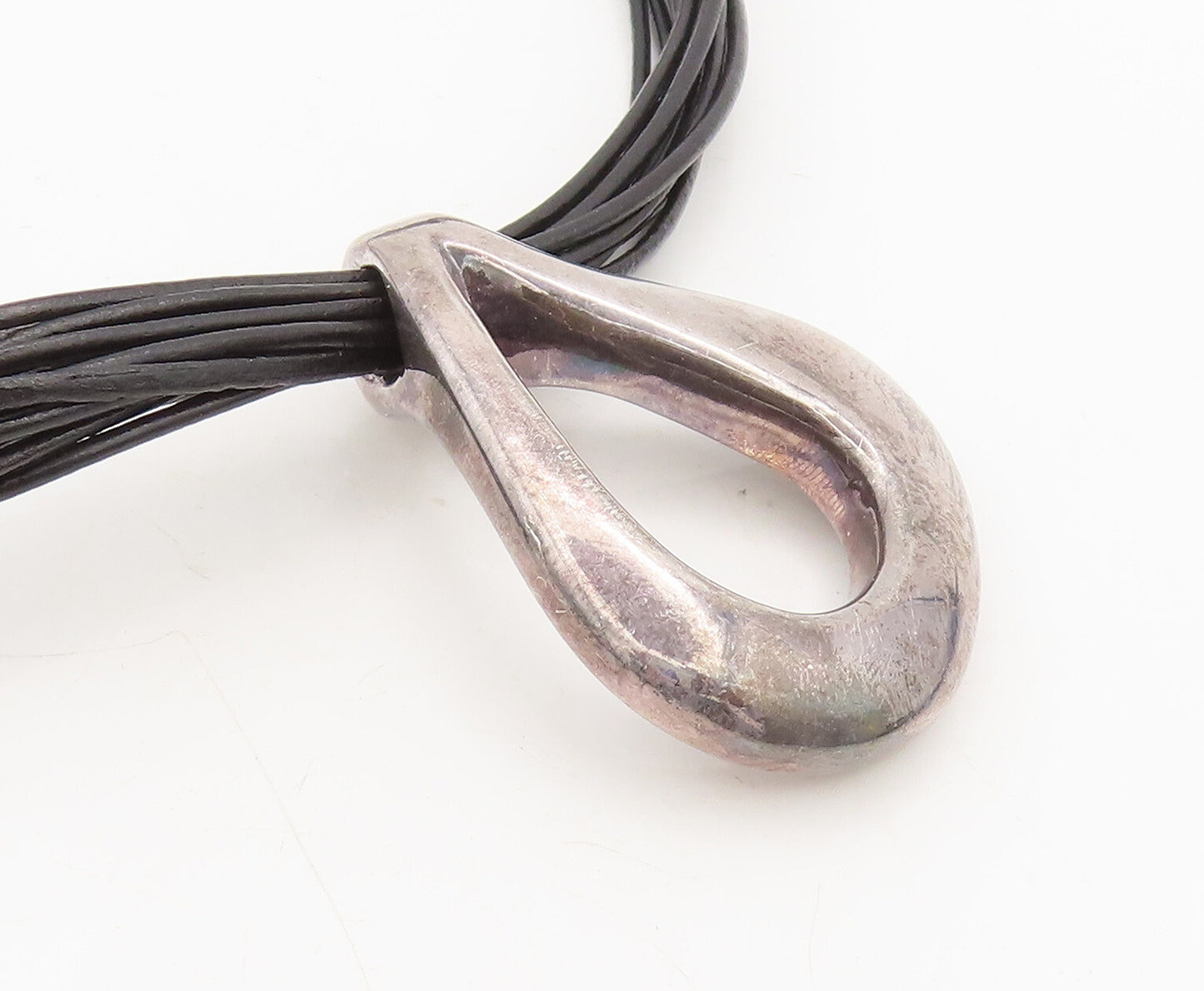 925 Sterling Silver Vintage Necklace SIMON SEBBAG Multi Rope Designer  NE4224