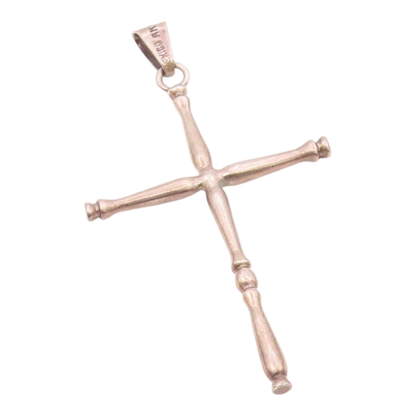 LEVINS MEXICO 925 Silver  Vintage Minimalist Religious Cross Pendant  PT21026