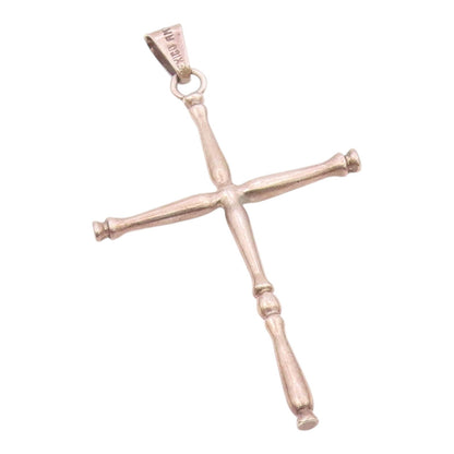LEVINS MEXICO 925 Silver  Vintage Minimalist Religious Cross Pendant  PT21026