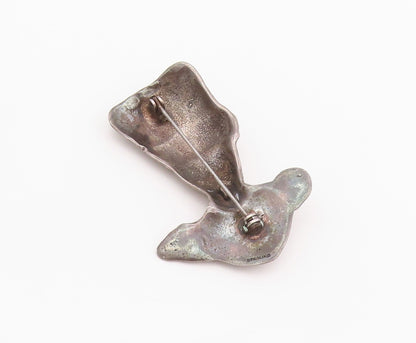 925 Sterling Silver Vintage Brooch Antique Royal Czar Figure  BP12533