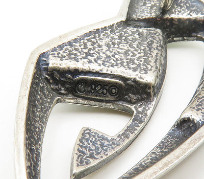 CAROLYN POLLACK RELIOS 925 Silver  Vintage Turquoise Cutout Pendant  PT11972