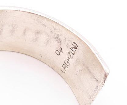 925 Sterling Silver Vintage Bracelet ZUNI Solid Twisted Rope Band Cuff  BT11228
