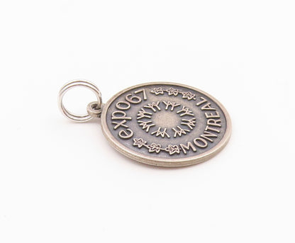 925 Sterling Silver  Vintage Montreal Expo 97 Dark Tone Pendant  PT18936