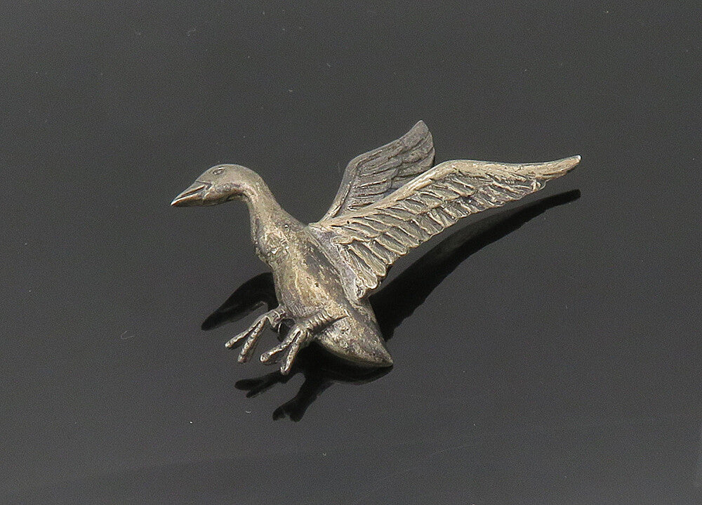 DANECRAFT 925 Sterling Silver  Vintage Antique Bird Motif Brooch Pin  BP8018