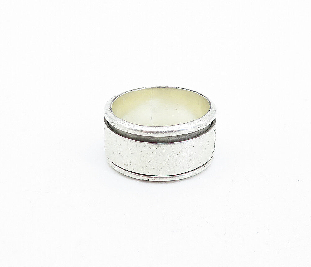 PAUL MITCHELL 925 Sterling Silver  Vintage Retro Spinner Ring Sz 11  RG3911