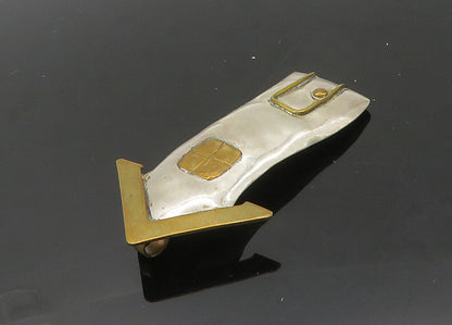 LOUIS BOOTH 925 Sterling Silver  Vintage Modernist House Brooch Pin  BP8273