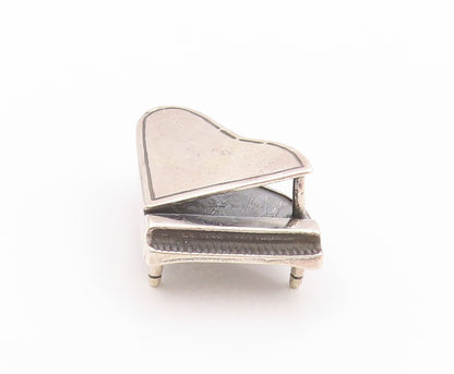925 Sterling Silver Vintage Paper Weight Cutout 3D Grand Piano  TR3926