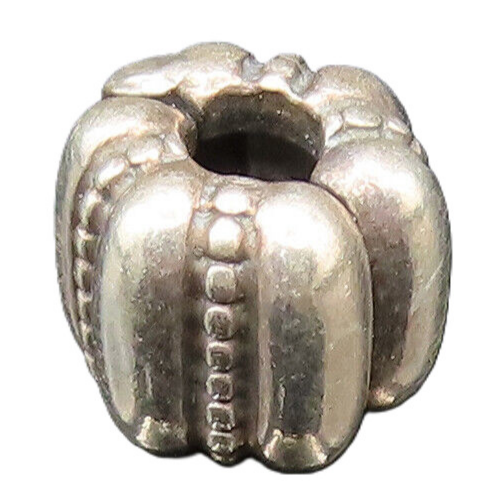 PANDORA 925 Silver  Vintage Beaded Ribbed Clip Charm Pendant (OPENS)  PT21248