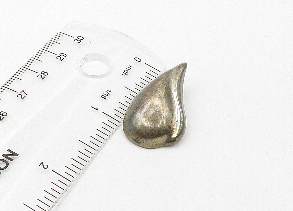 925 Sterling Silver  Vintage Floral Leaf Motif Non Pierce Earrings  EG10633