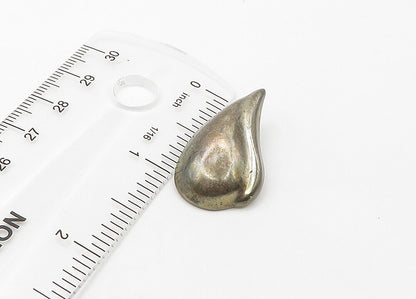 925 Sterling Silver  Vintage Floral Leaf Motif Non Pierce Earrings  EG10633