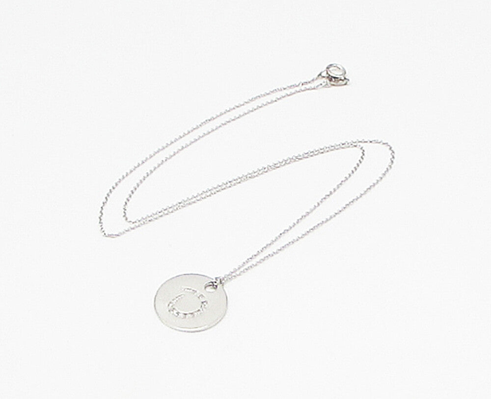 925 Sterling Silver  .10ctw Genuine Diamonds D Initial Pendant & Chain  PT2459