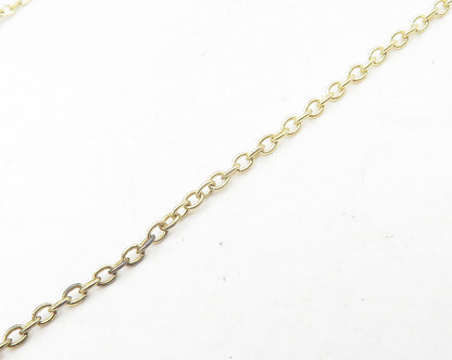 925 Sterling Silver  Cubic Zirconia Gold Plated Heart Chain Necklace  NE2052