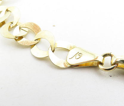 925 Sterling Silver  Shiny Gold Plated Petite Round Link Chain Necklace NE1746
