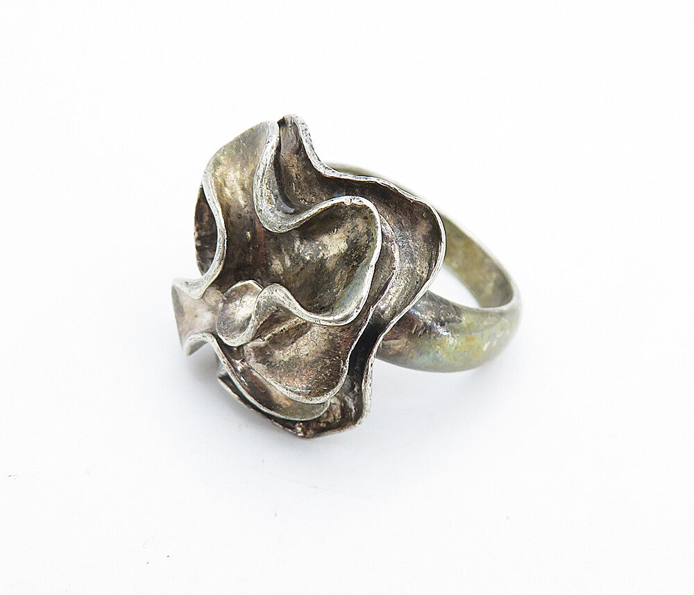 SILPADA 925 Silver  Vintage Dark Tone Sculpted Statement Ring Sz 11  RG7675