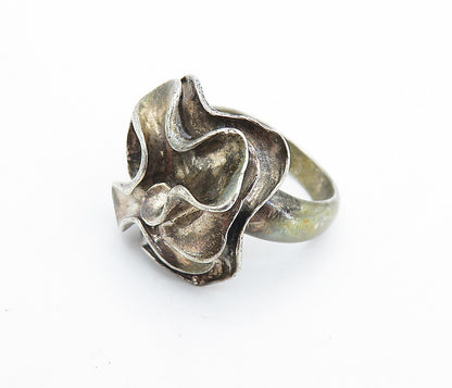 SILPADA 925 Silver  Vintage Dark Tone Sculpted Statement Ring Sz 11  RG7675