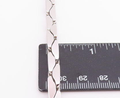 925 Sterling Silver Vintage Bracelet OP ORLANDINI Buckle Clasp Chain  BT12220