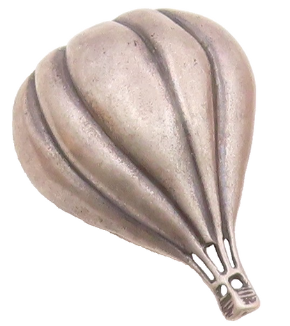 925 Sterling Silver  Vintage Dark Tone Hot Air Balloon Brooch Pin  BP8527