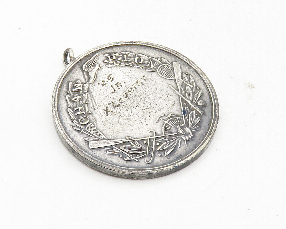 925 Sterling Silver  Vintage Antique US Amateur Athletic Union Pendant  PT7805