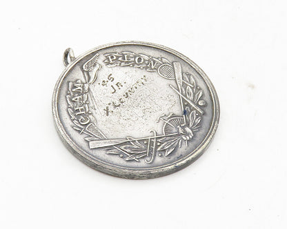 925 Sterling Silver  Vintage Antique US Amateur Athletic Union Pendant  PT7805