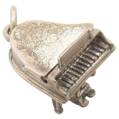 925 Sterling Silver Vintage Pendant Miniature Grand Piano Charm OPENS  PT26451