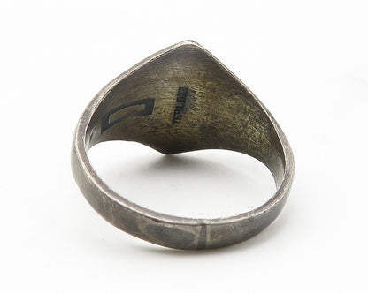 925 Sterling Silver  Vintage Antique Boy Scouts USA Band Ring Sz 6  RG11545