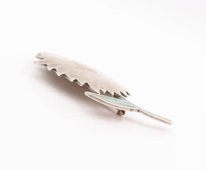 925 Sterling Silver Vintage Brooch Pin LOS CASTILLO MEXICO Turquoise  BP10900