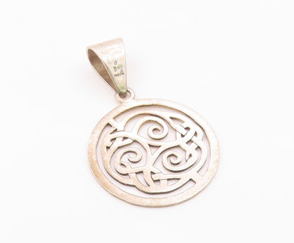 SILPADA 925 Sterling Silver  Vintage Shiny Celtic Knot Swirl Pendant  PT15319