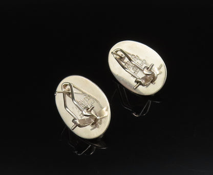 CERRO BLANCO 925 Silver  Vintage Pink Mother Of Pearl Oval Earrings  EG12245