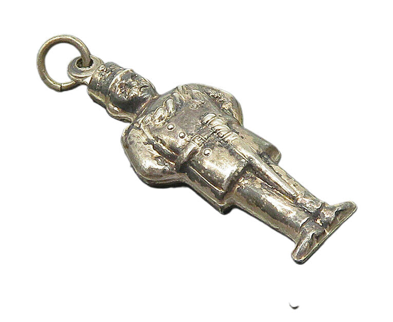 925 Sterling Silver  Vintage Toy Solider With Sword Charm Pendant  PT20280