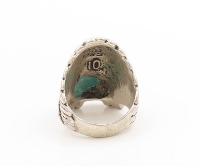 925 Sterling Silver Vintage Ring G & S Native Chief Warrior Band  Sz 10  RG34013