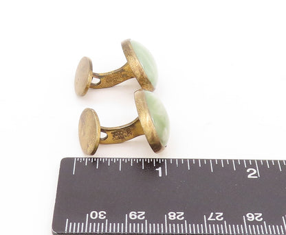 925 Sterling Silver Vintage Cuff Links DRAGSTED DENMARK Oval Gemstone TR3776