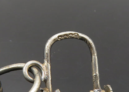 EUROPEAN 925 Silver  Vintage Grape Bunch Non Pierce Drop Earrings  EG10725