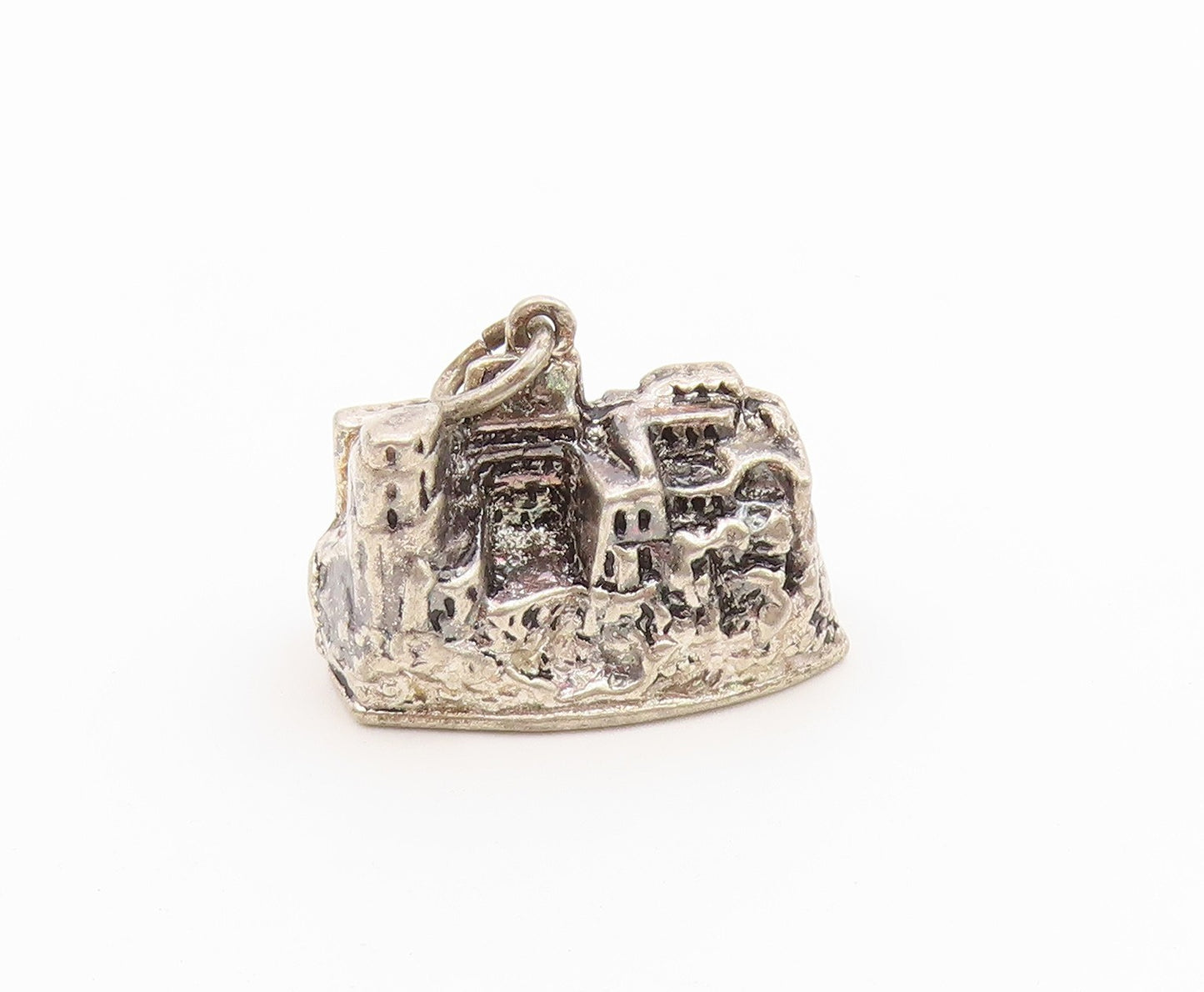 925 Sterling Silver Vintage Pendant Miniature Heidelberg Castle Charm  PT26575