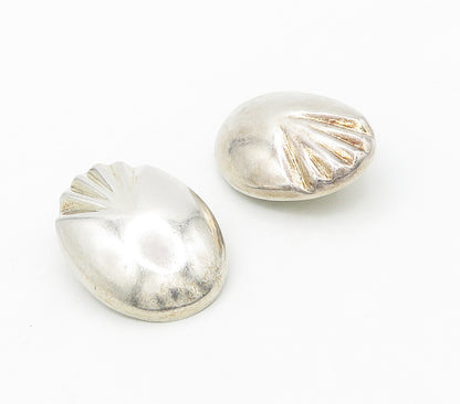 LOS BALLESTEROS 925 Silver  Vintage Modernist Non Pierce Drop Earrings  EG8063