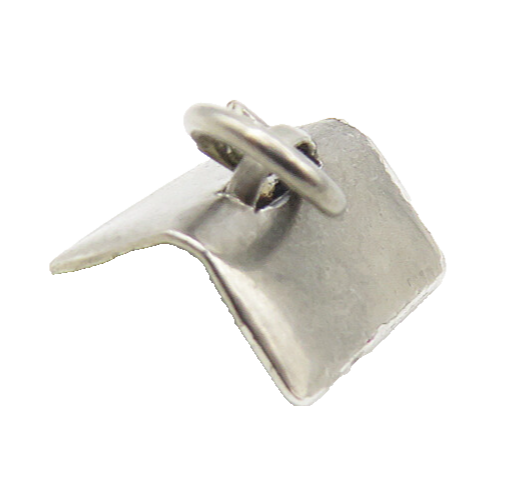 925 Sterling Silver  Vintage Petite Dark Tone Open Book Motif Pendant  PT6807